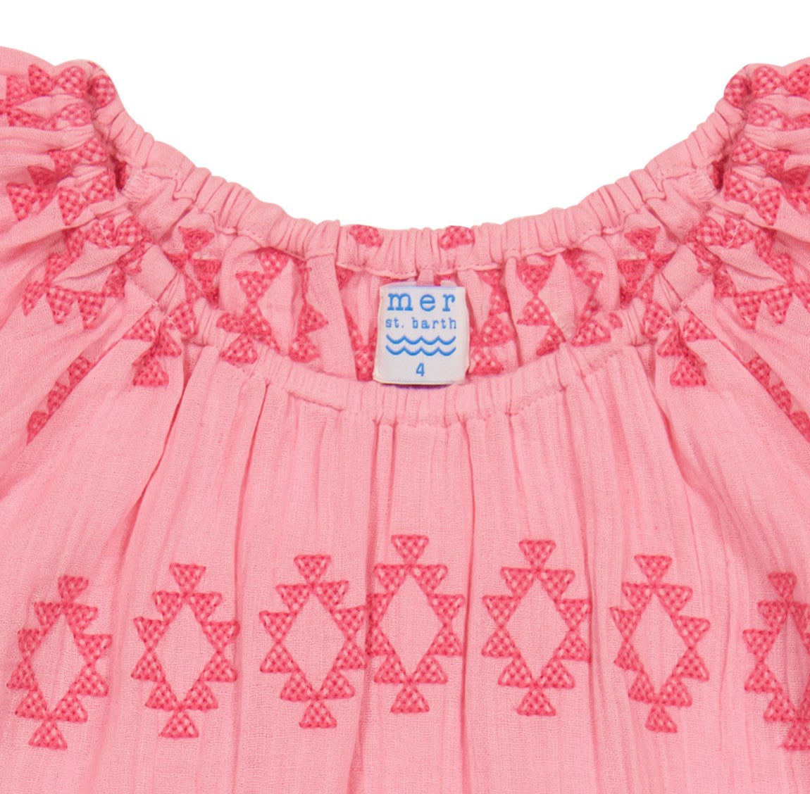 Mini Capucine Girls' Coverup Rose Embroidery