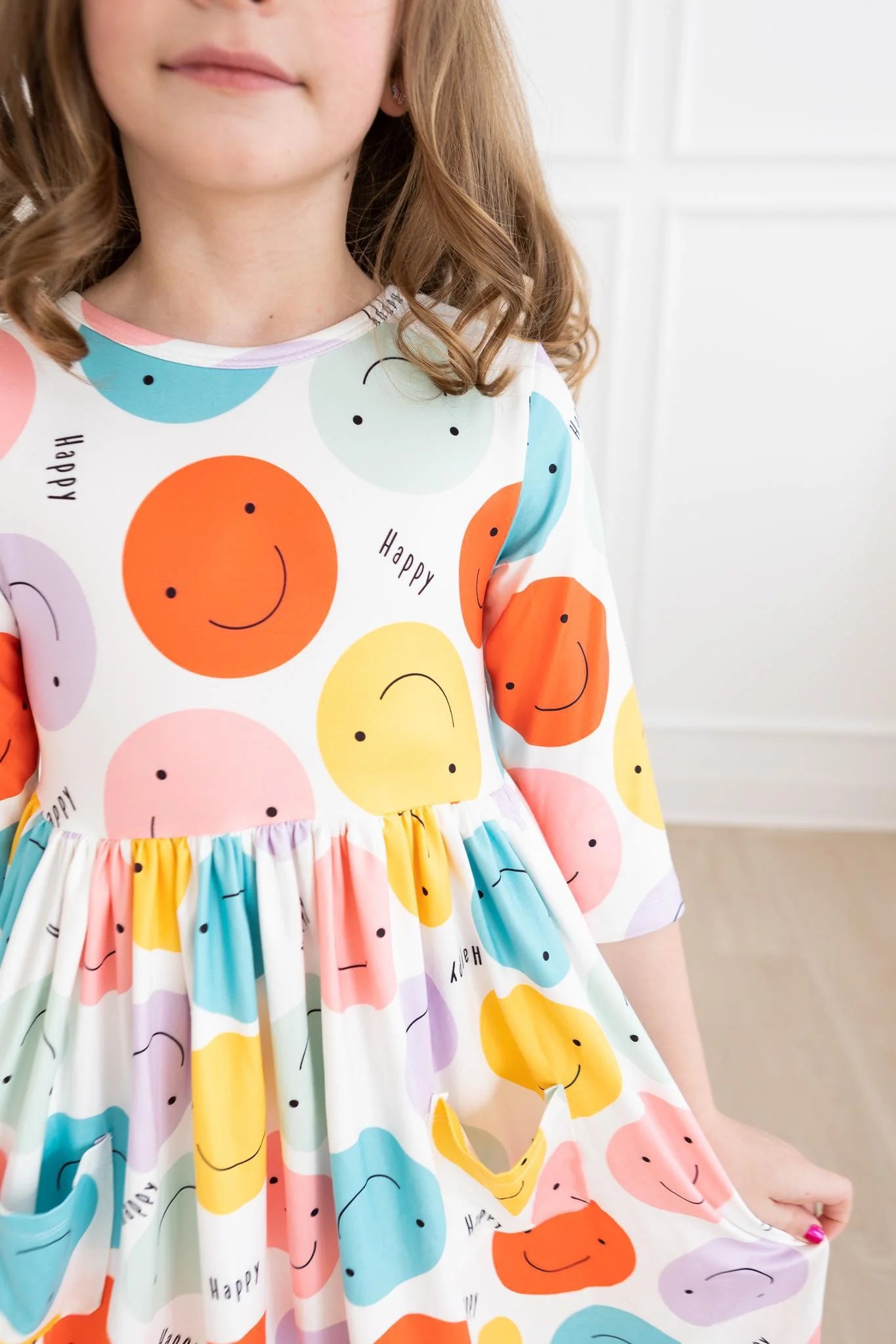 Girls Happy Days Pocket Twirl Dress