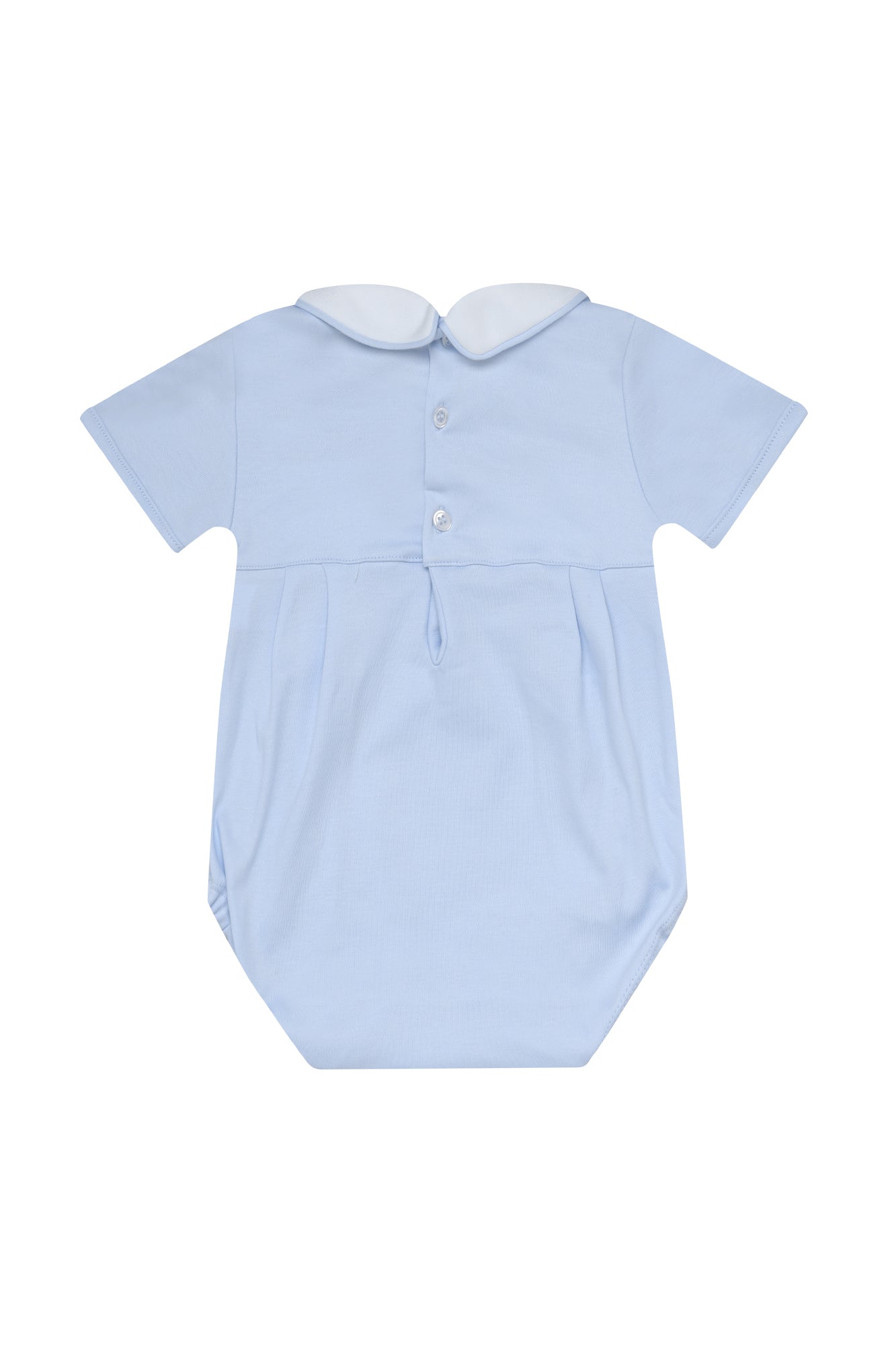 Baby Boys Sailboat Smocked Bubble Romper