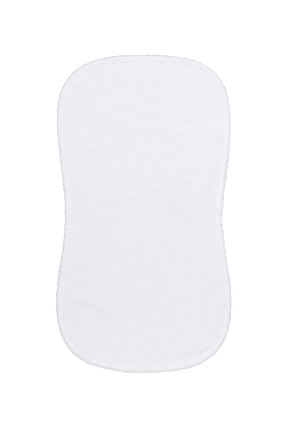 White Bubble Baby Burp Cloth