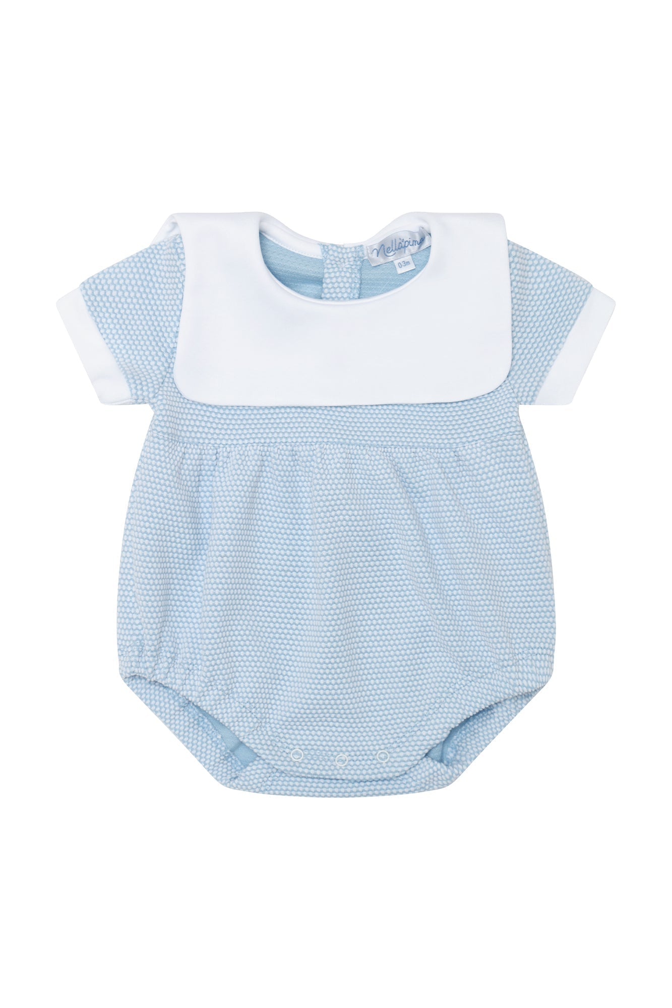 Blue Pima Cotton Baby Bubble