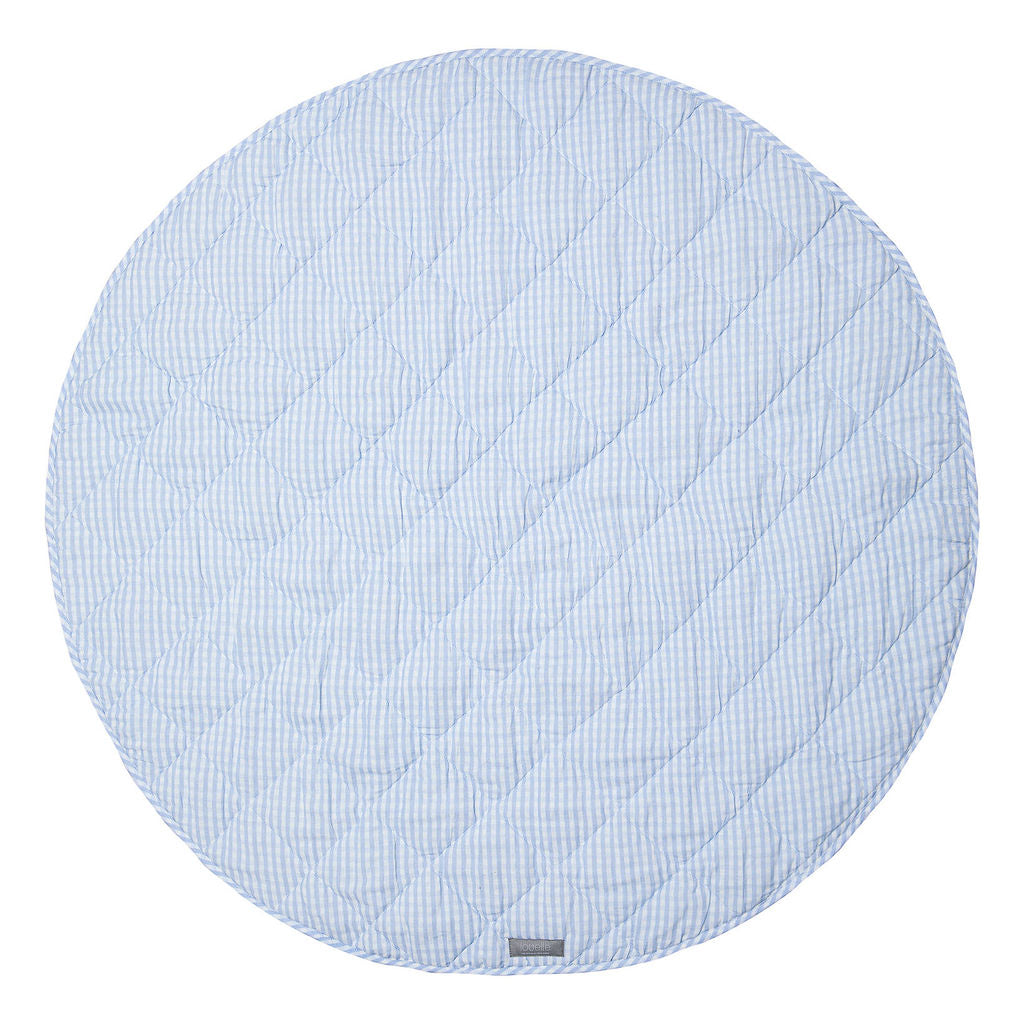 Round Quilted Linen Play Mat