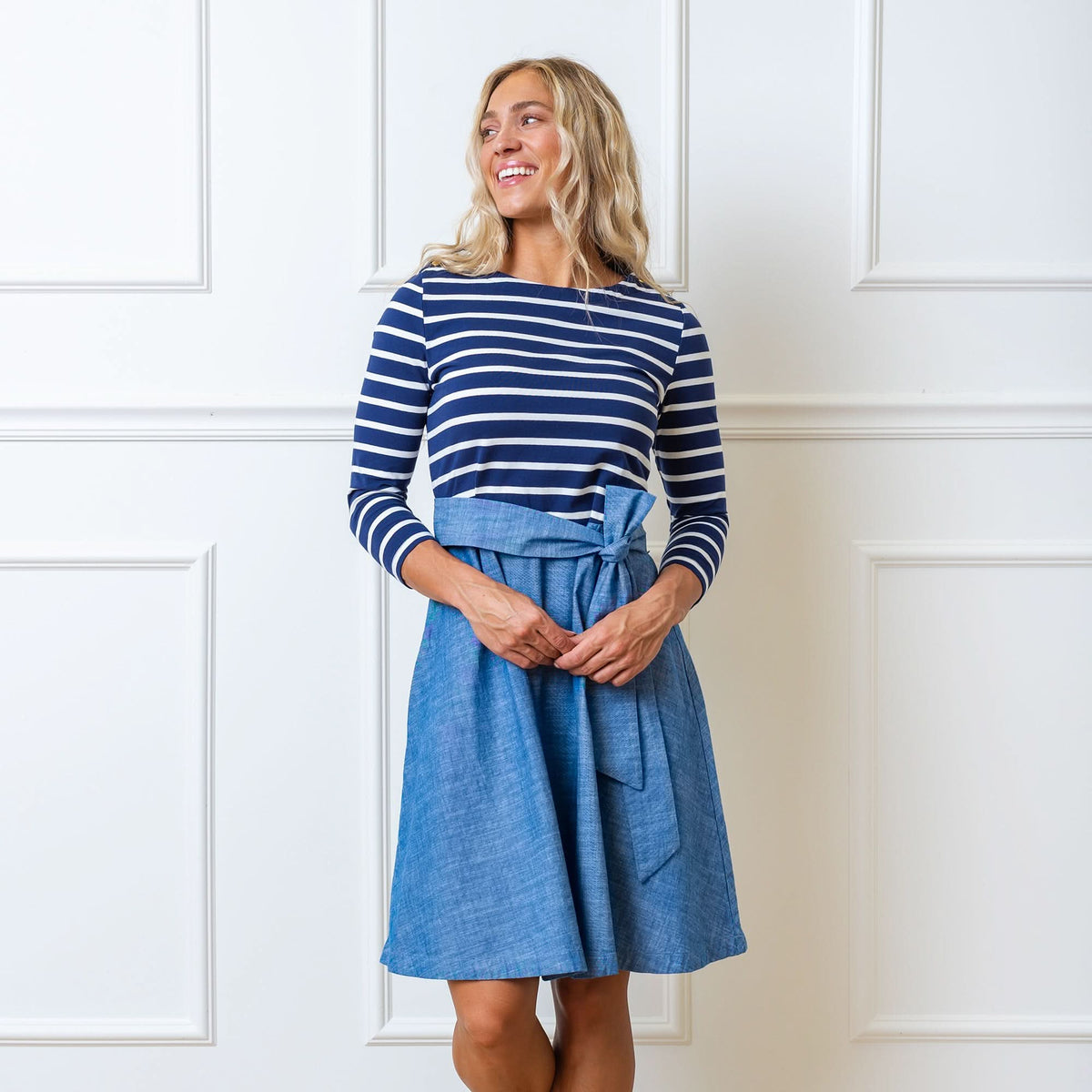 French Jersey Skater Dress