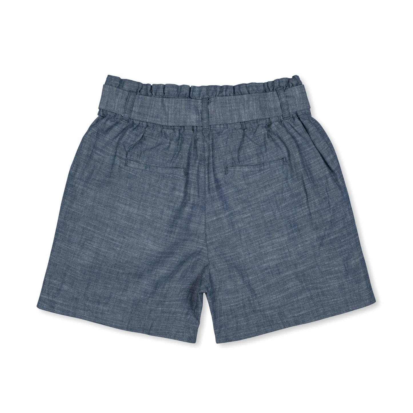 Women’s Organic Cotton Chambray Paperbag Shorts