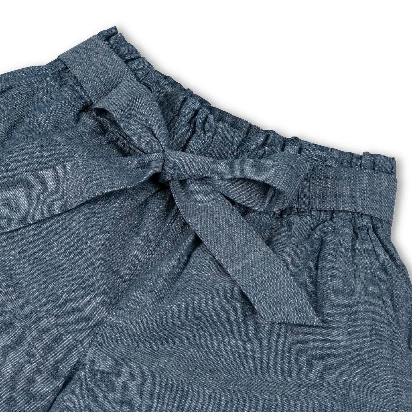 Women’s Organic Cotton Chambray Paperbag Shorts