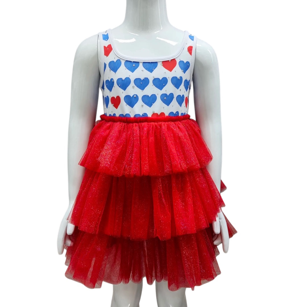 Sparkly 4th of July Tulle Dress