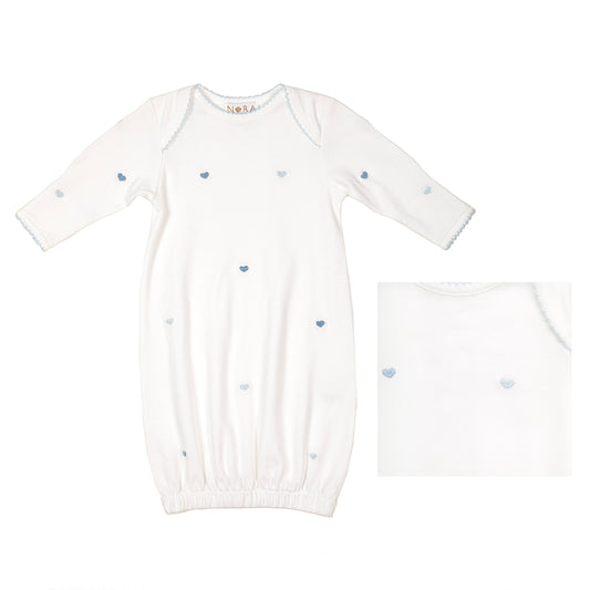 BABY JOSIE HEART COTTON KNIT SACK