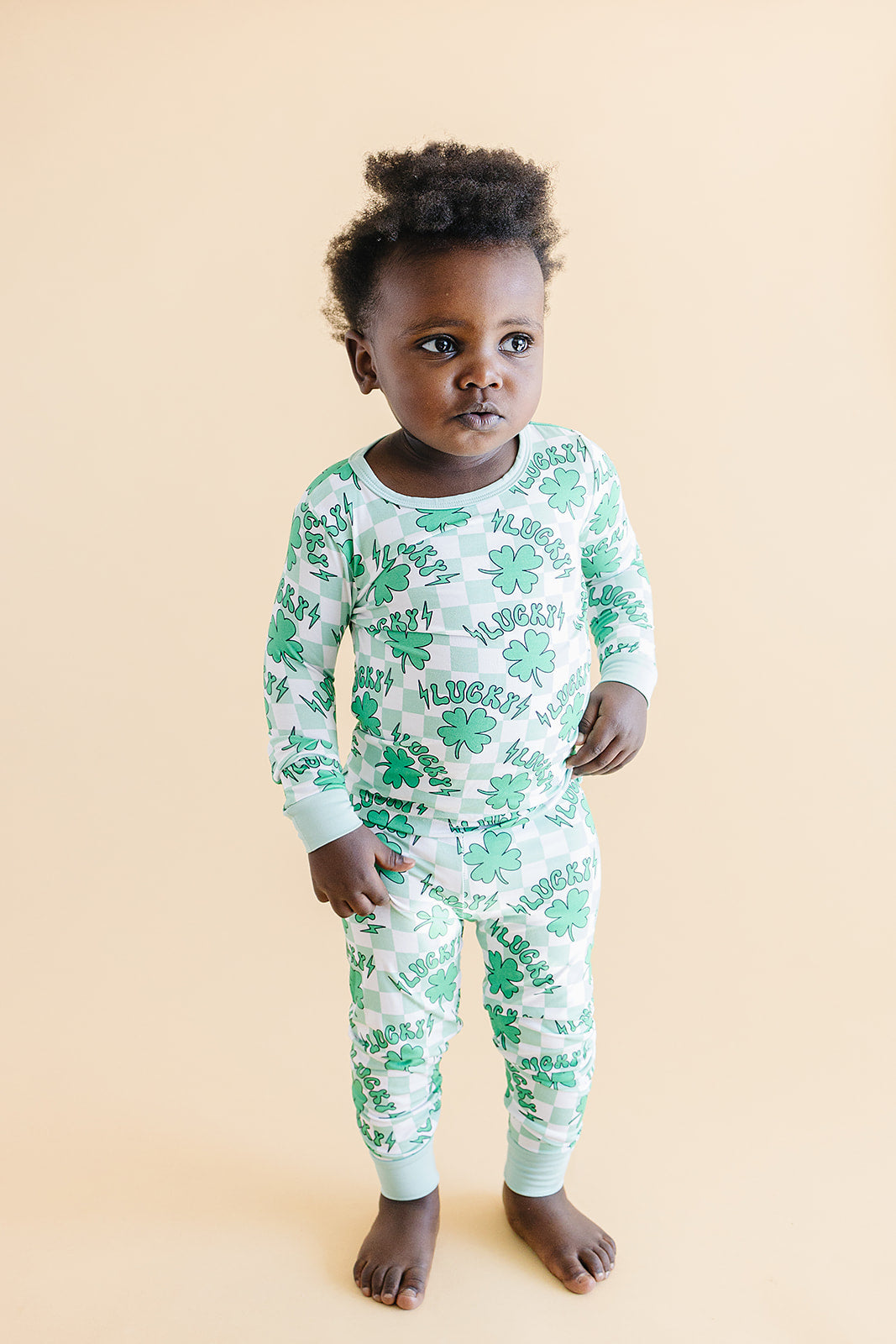 Bamboo Two Piece Pajama Set | Lucky Shamrock