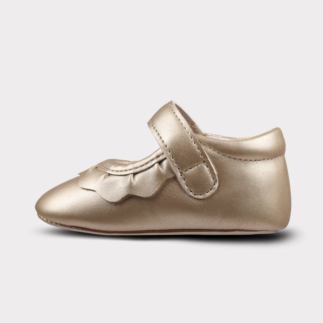 Amina Girls Hook & Loop Crib Shoe