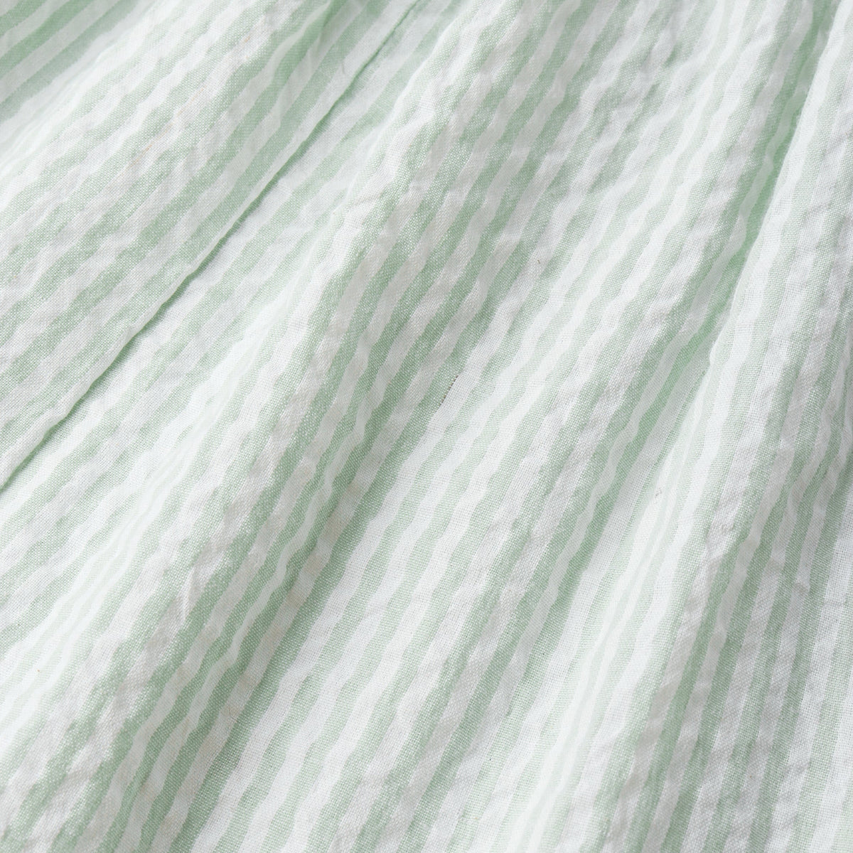 Organic Cross Back Dress - Basil Stripes