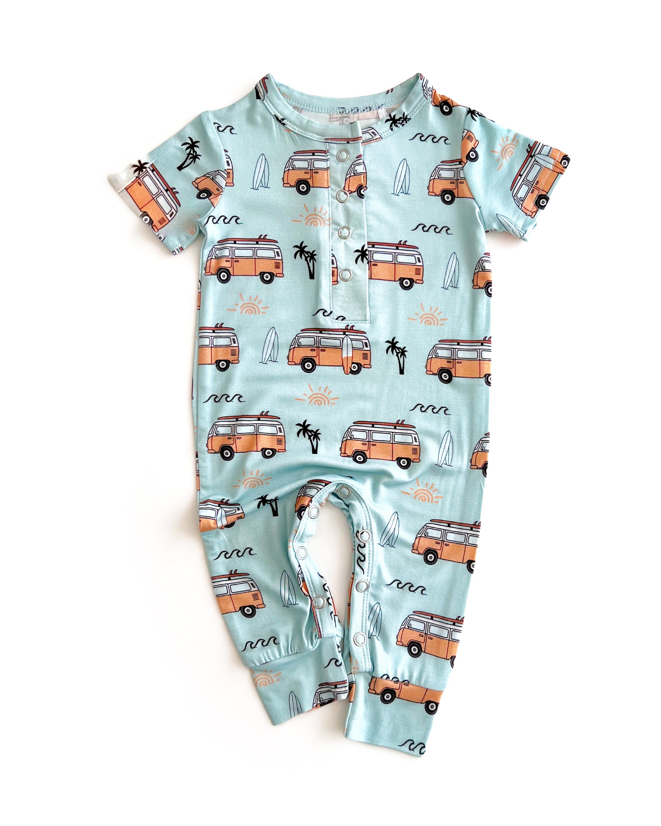 Boys Retro Beach Bamboo Jumpsuit