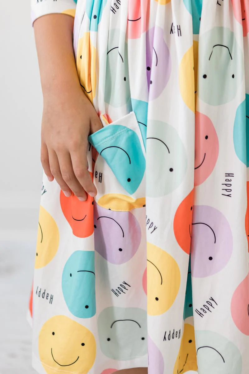 Girls Happy Days Pocket Twirl Dress
