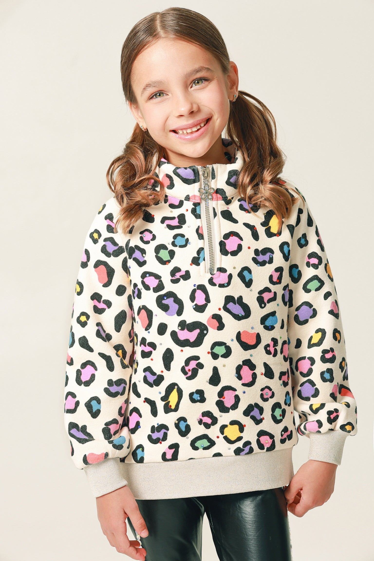 Girls Leopard Jogger Set