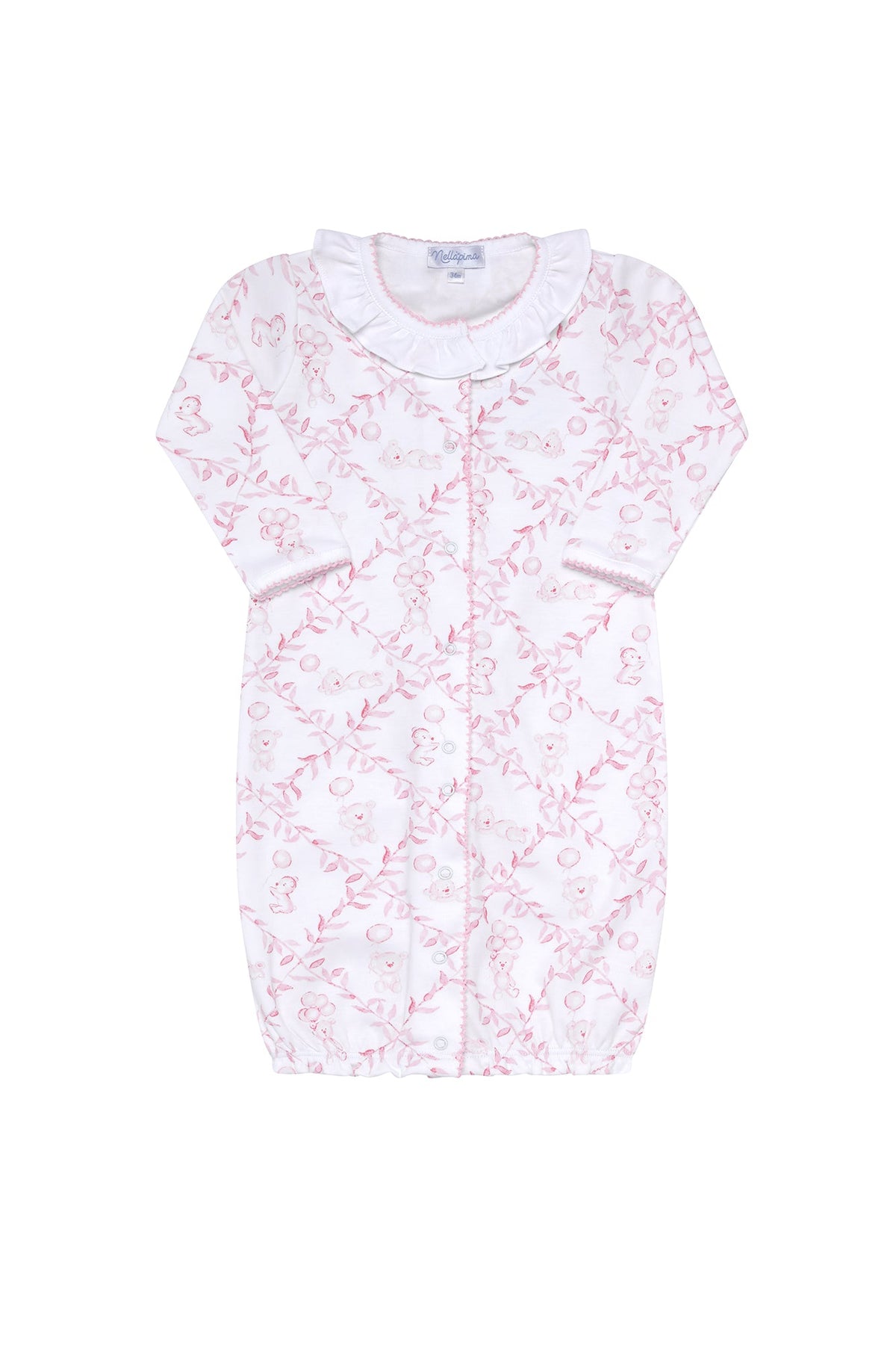 Pink Bears Trellace Baby Converter Gown