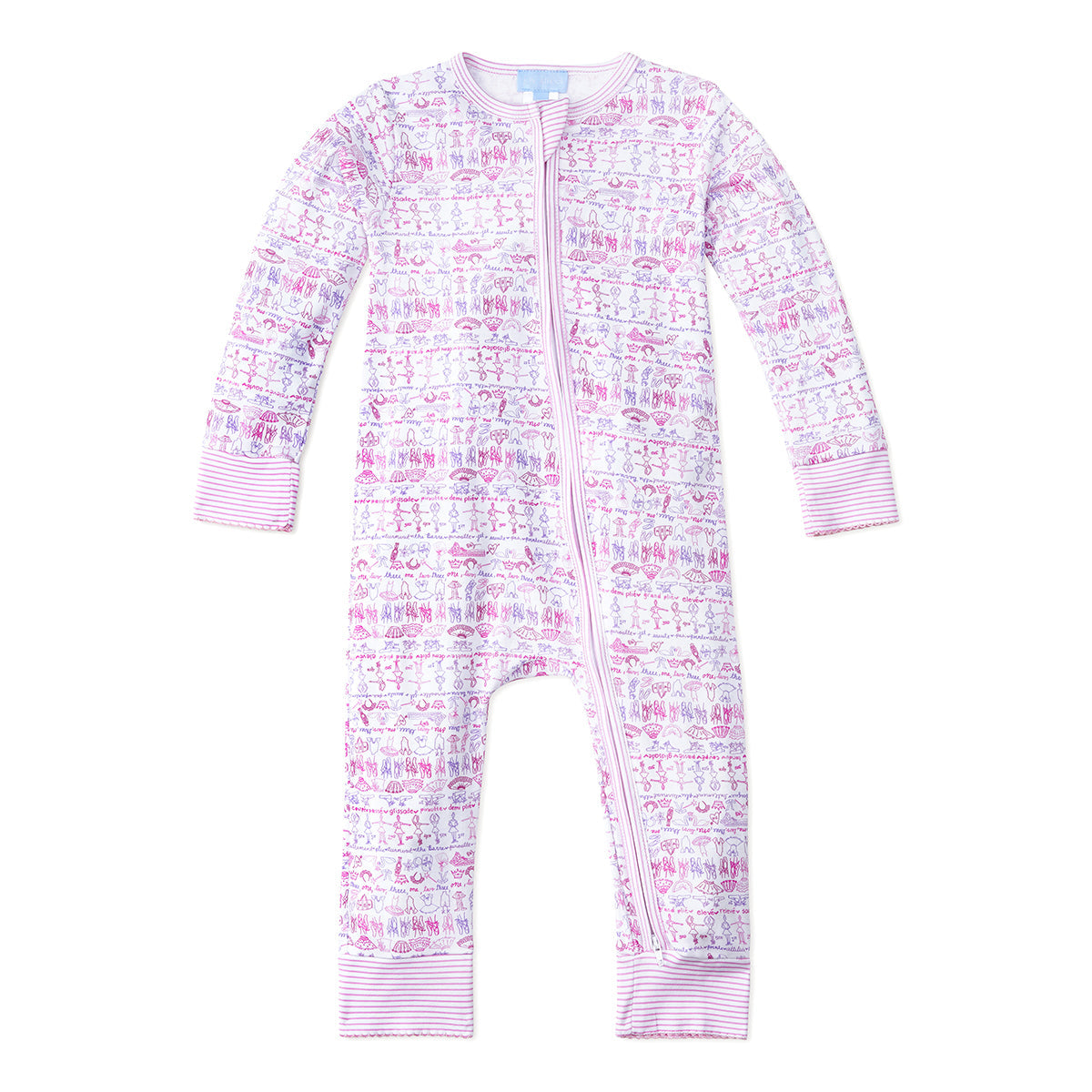 Baby Girl Ballet Snap Baby Pima Cotton Footie