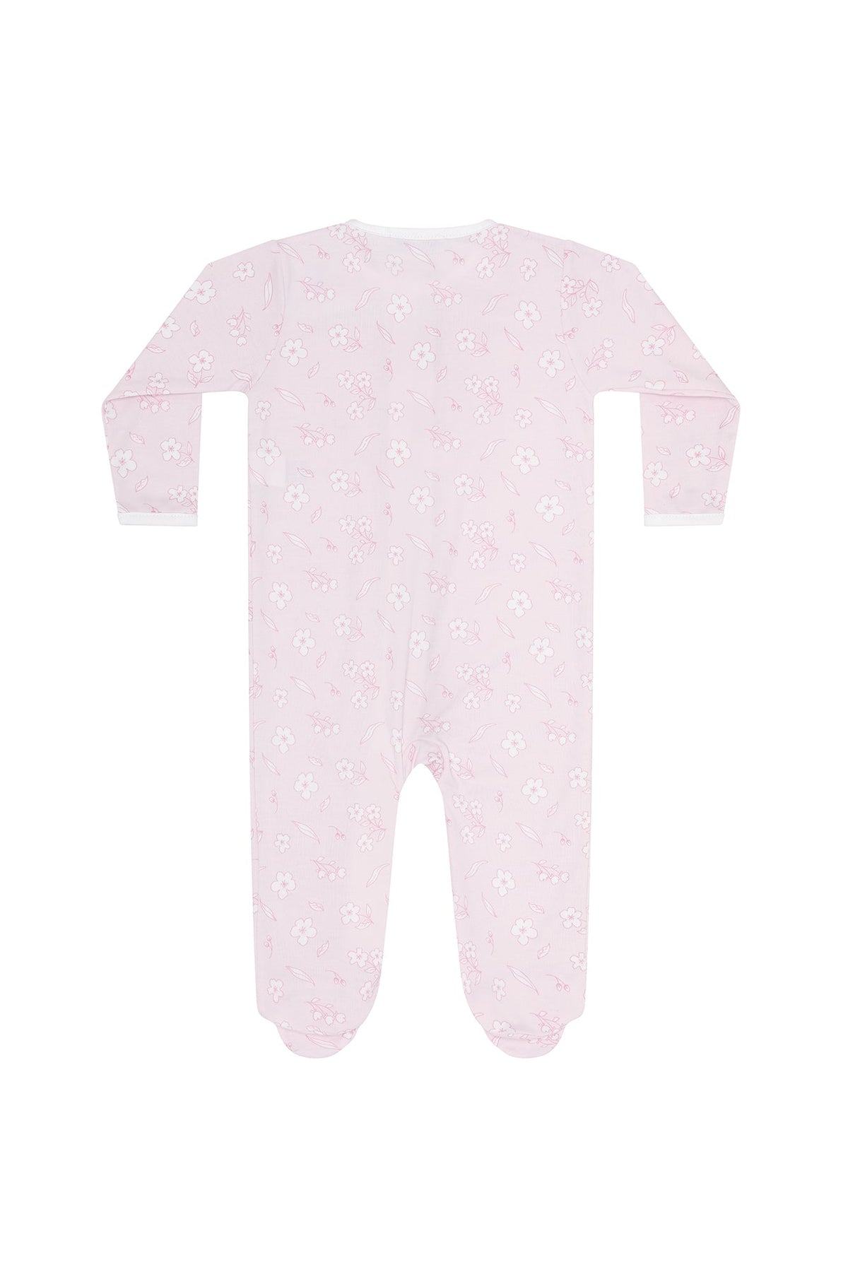 Cherry Blossoms Zipper Footie