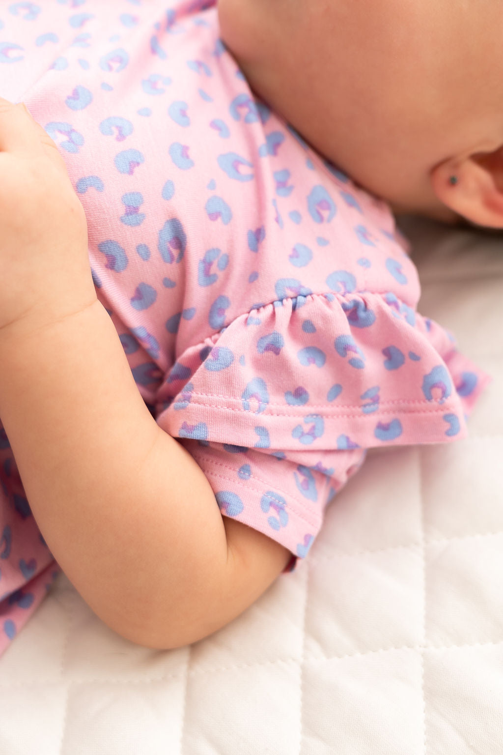 Girls Lillian Leopard Bamboo Peplum Top