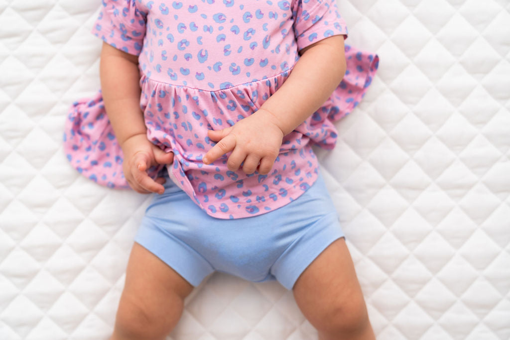 Girls Lillian Leopard Bamboo Peplum Top