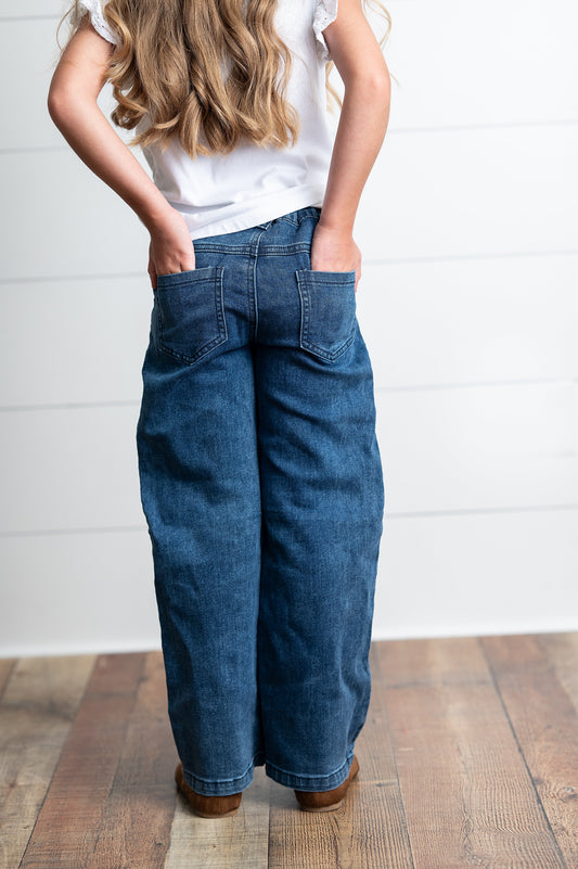 Wide Leg Denim Jeans