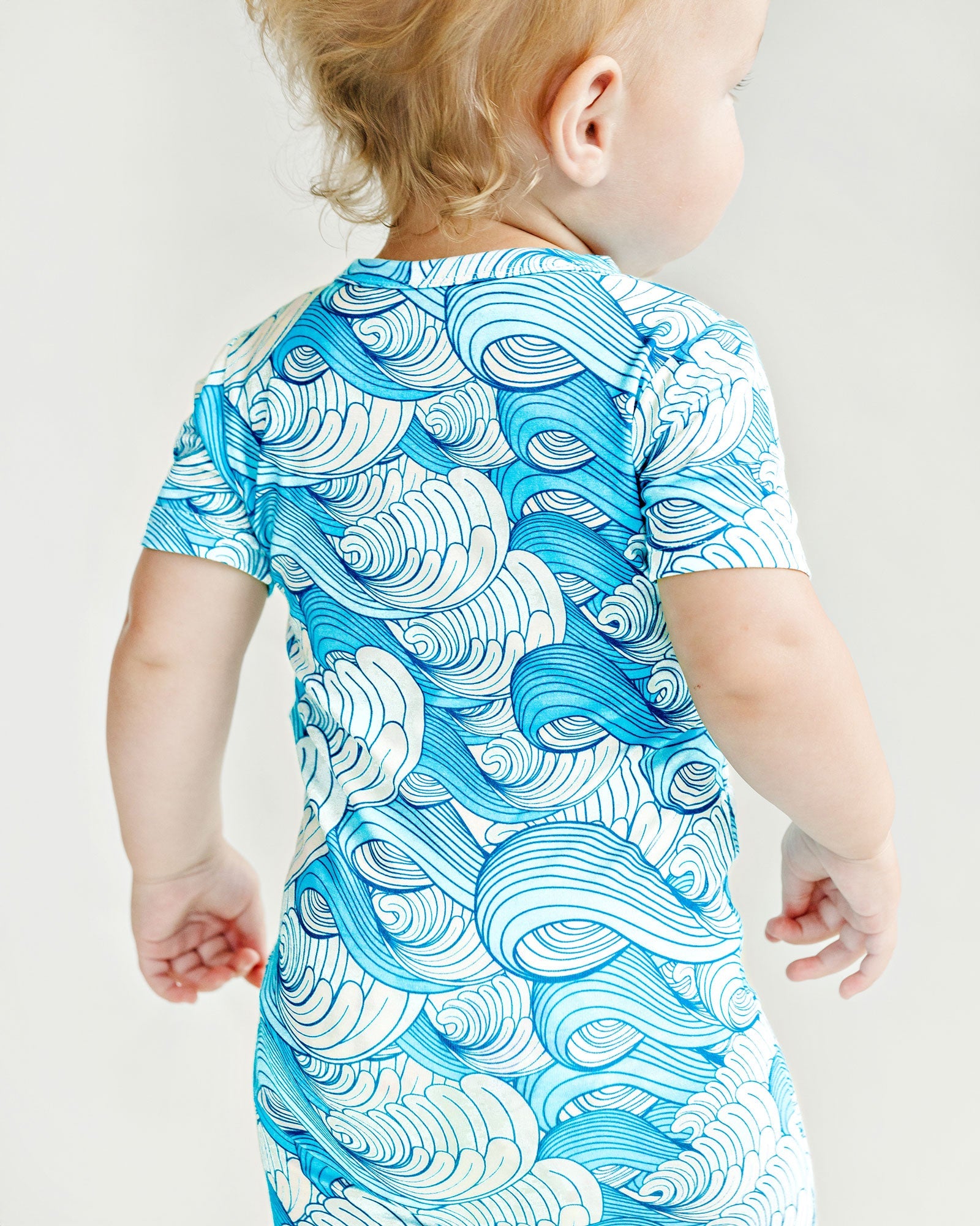 Baby Boy Delmar Bamboo Shorty Zipper Romper