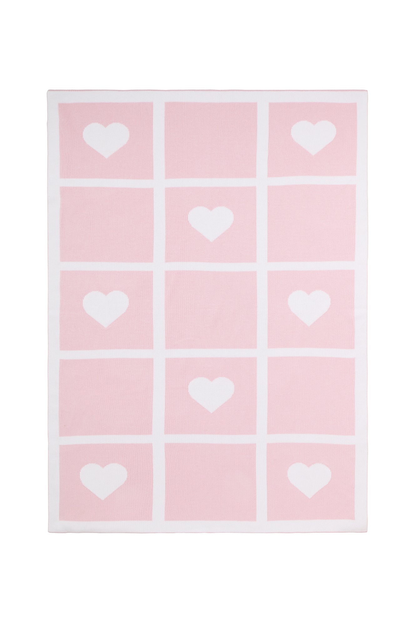 Heart Knit Blanket