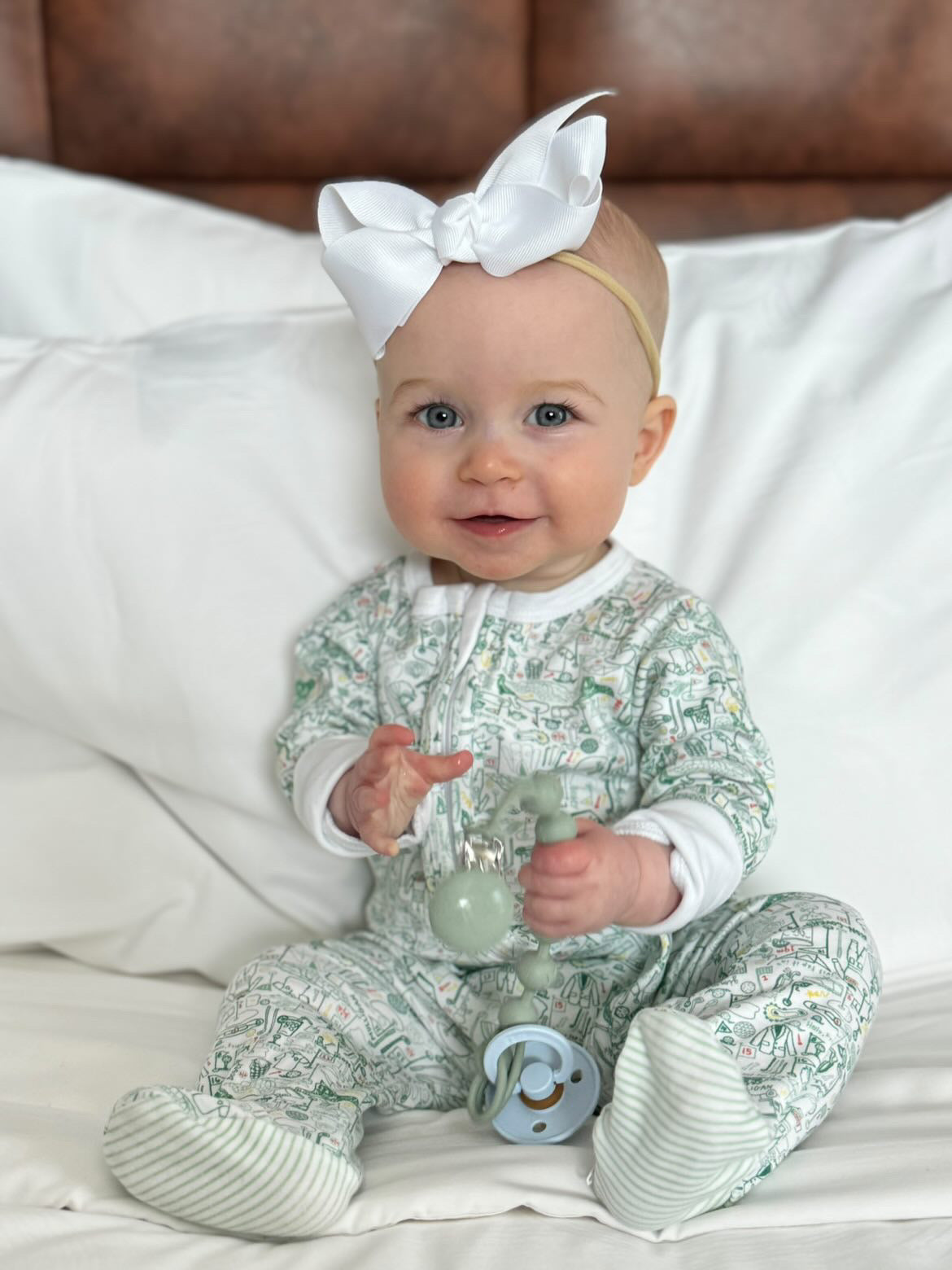 Golf Zip Baby Onesie