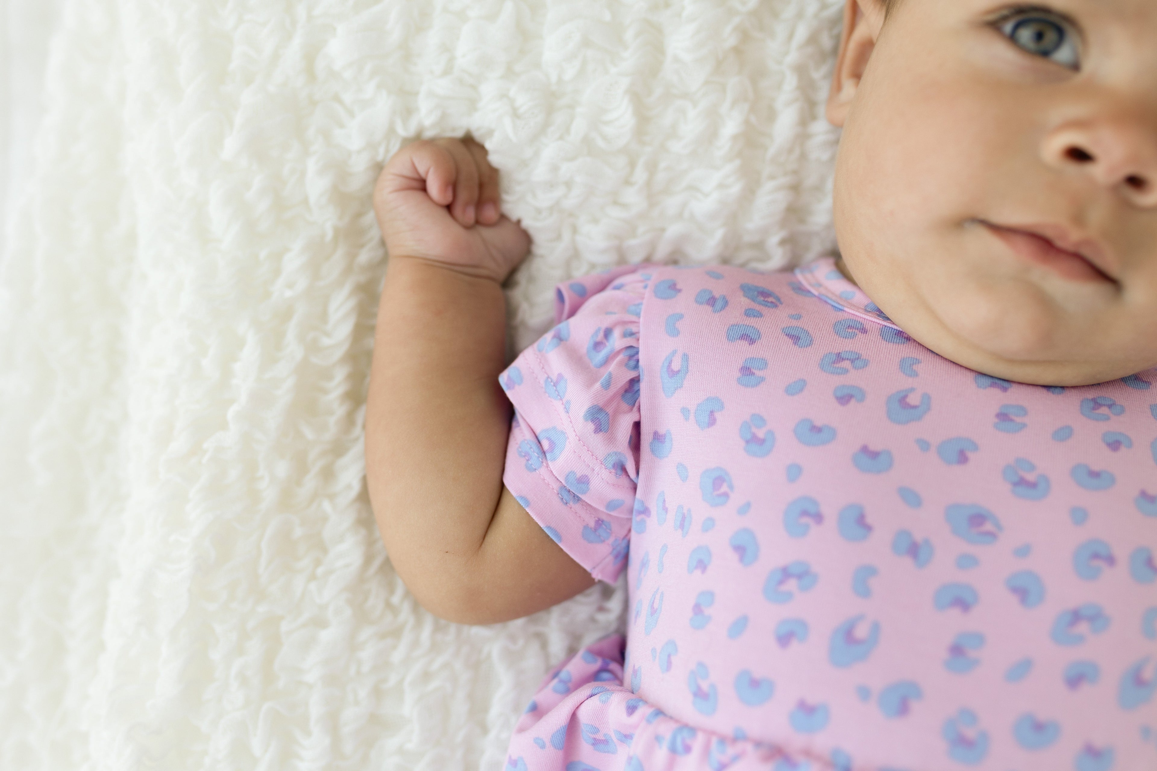 Girls Lillian Leopard Bamboo Peplum Top