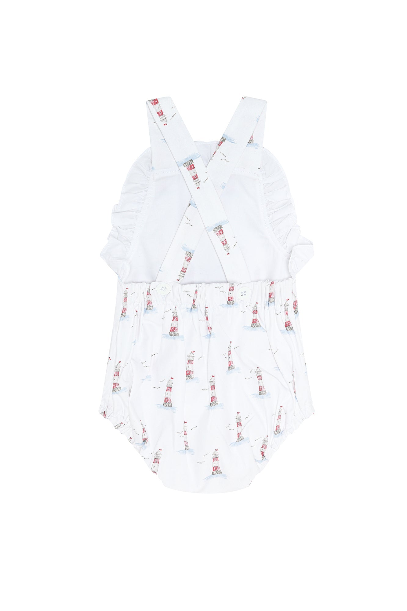 Lighthouse Woven Pima Bubble Romper