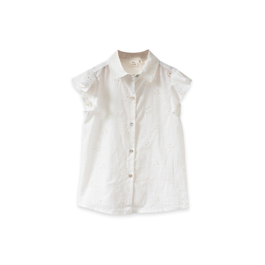 Lola Top | Offwhite Eyelet
