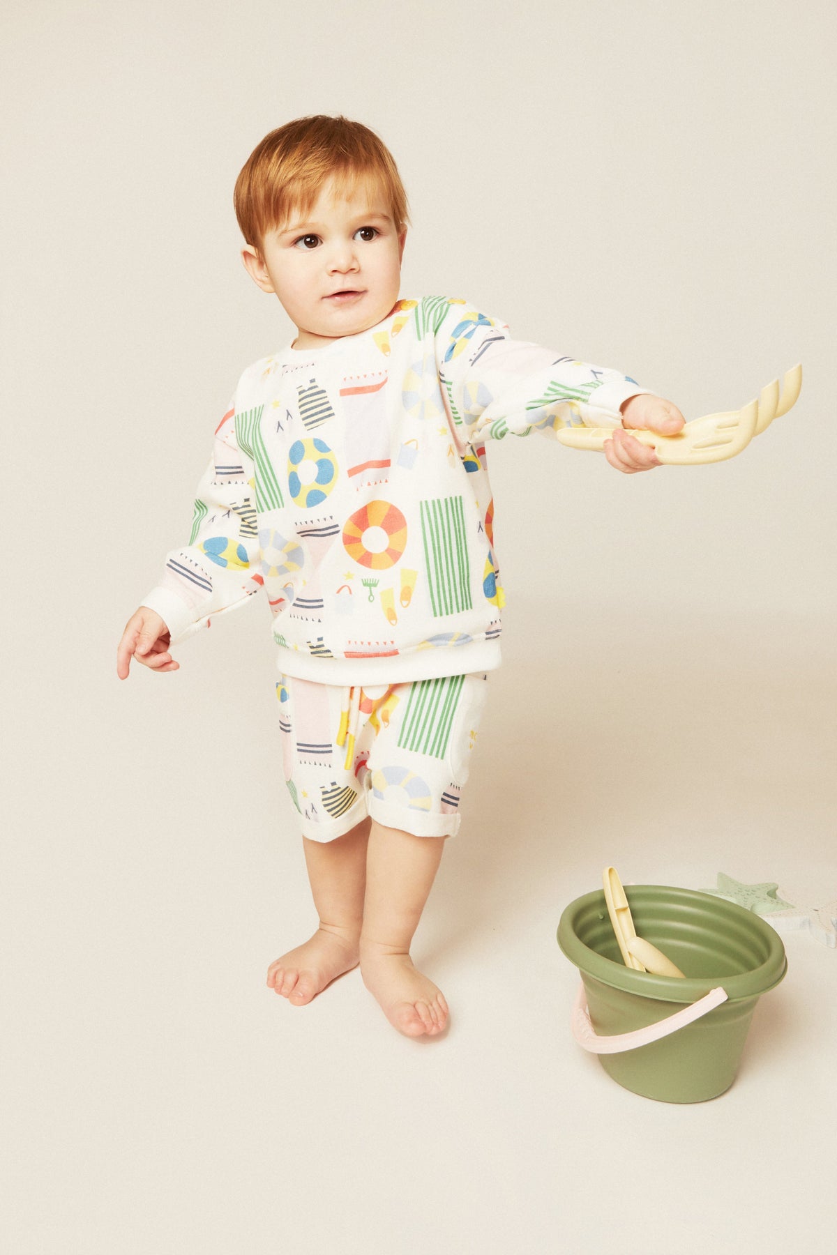 Recycled Cotton Beach Baby Sweatshirt