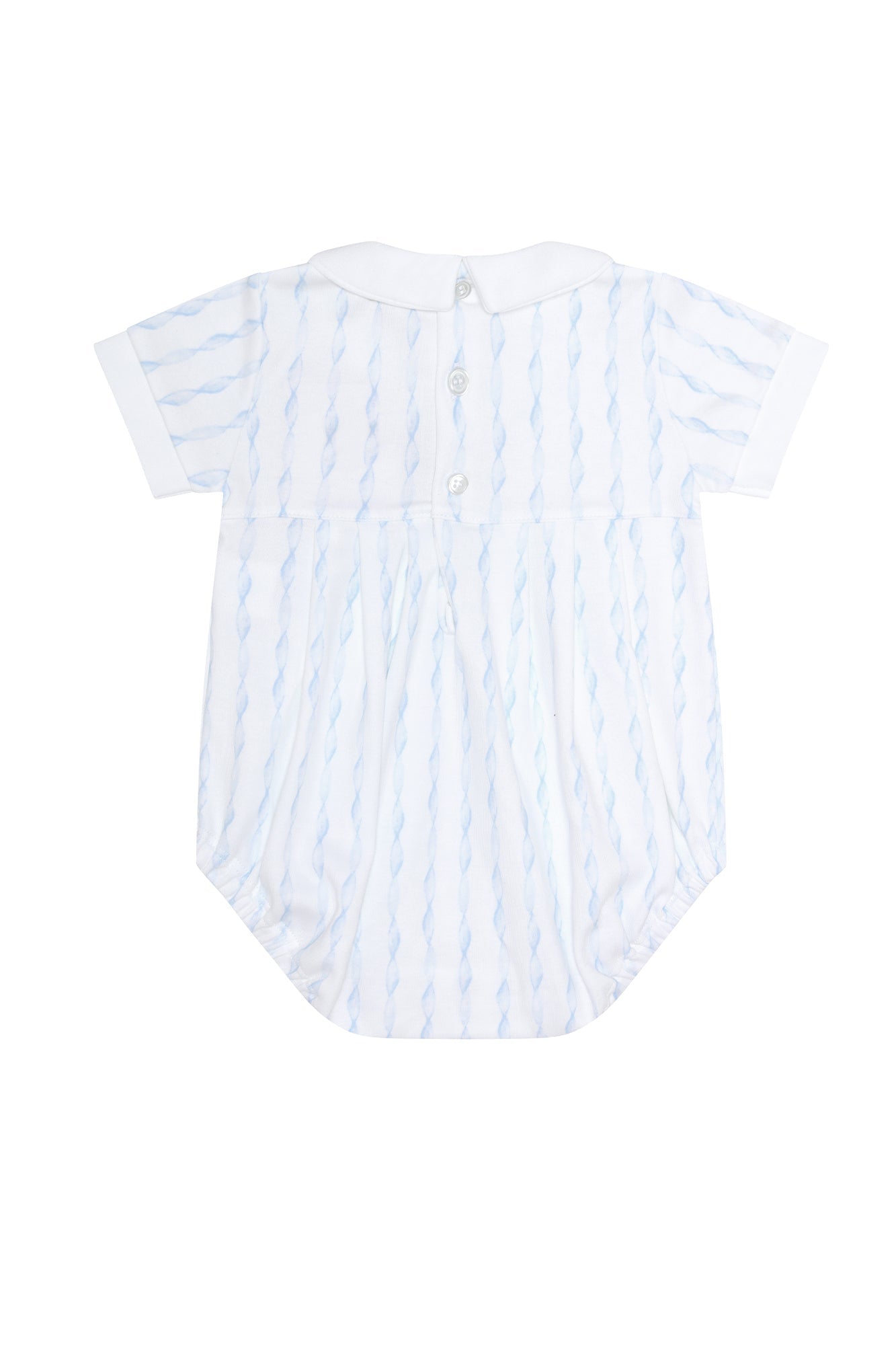 Blue Twirls Pima Cotton Bubble