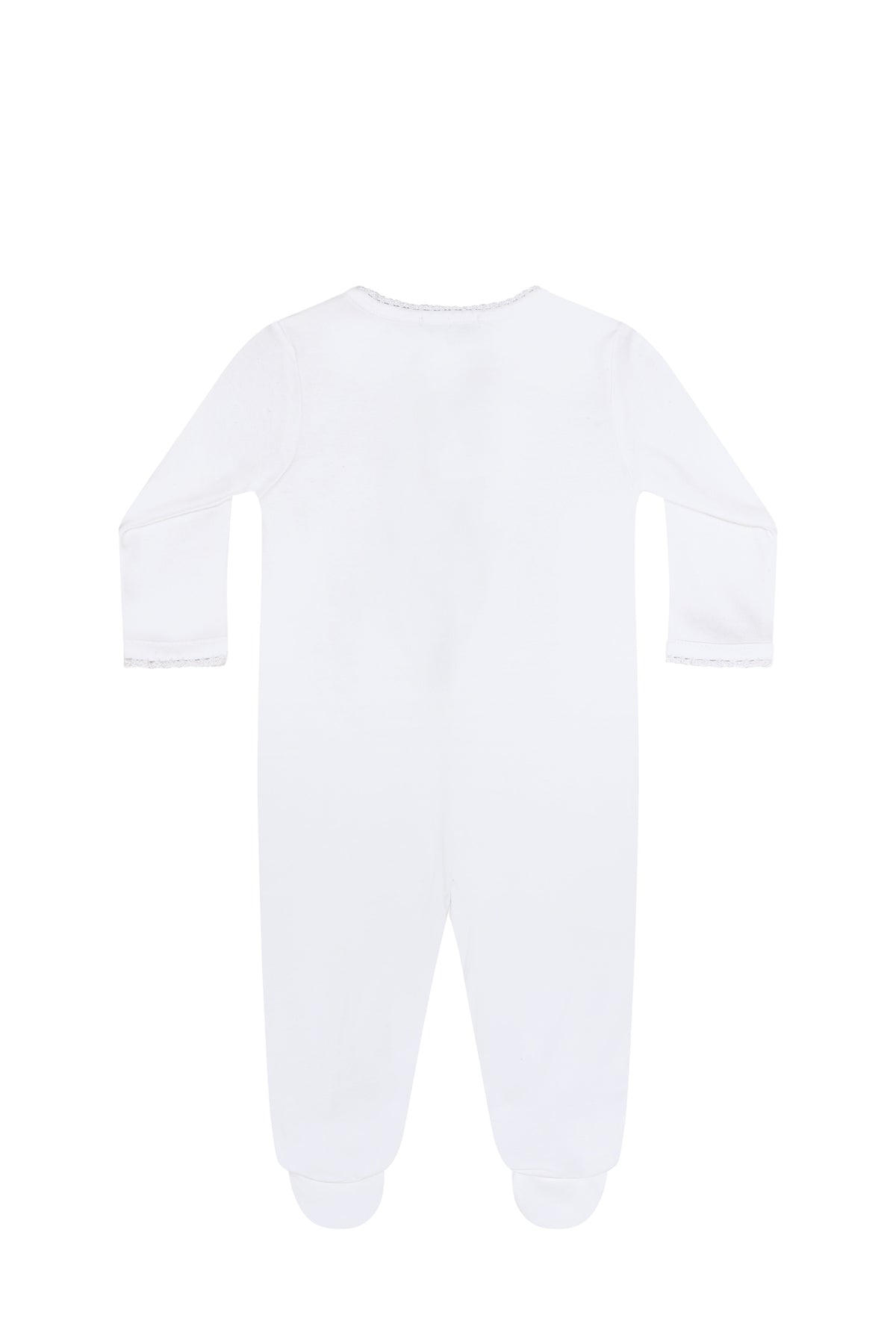 White Crochet Footie