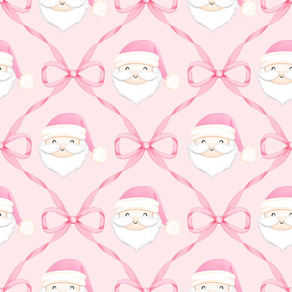 Pink Santa Bow Lounge Gown