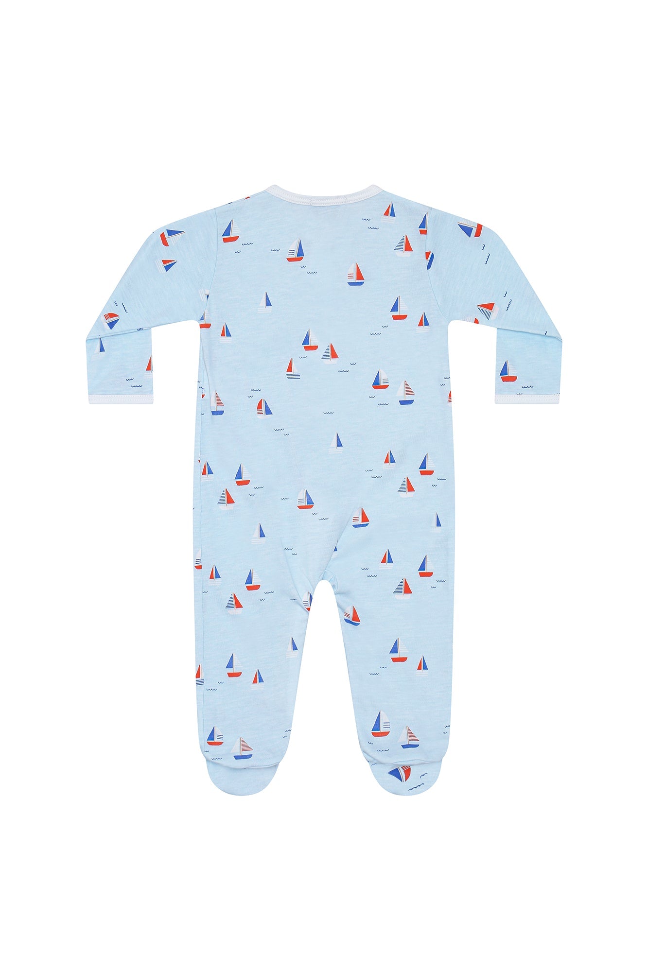 Sailing Boats Zipper Footie