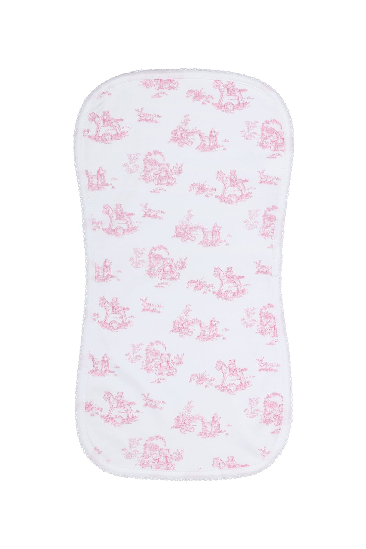 Pink Toile Burp Cloth