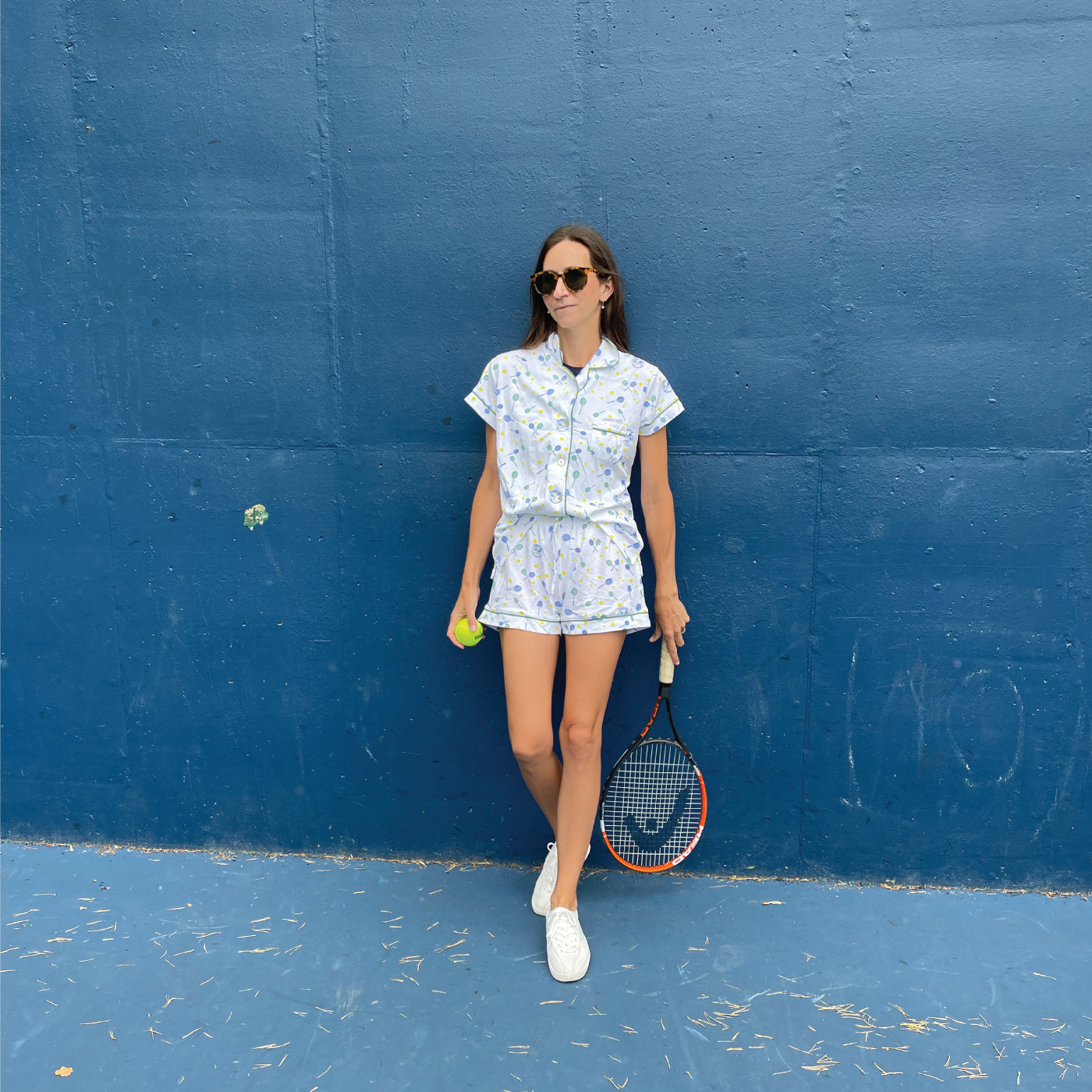 Fifteen Love Tennis Women's Pima Cotton Pajama Set