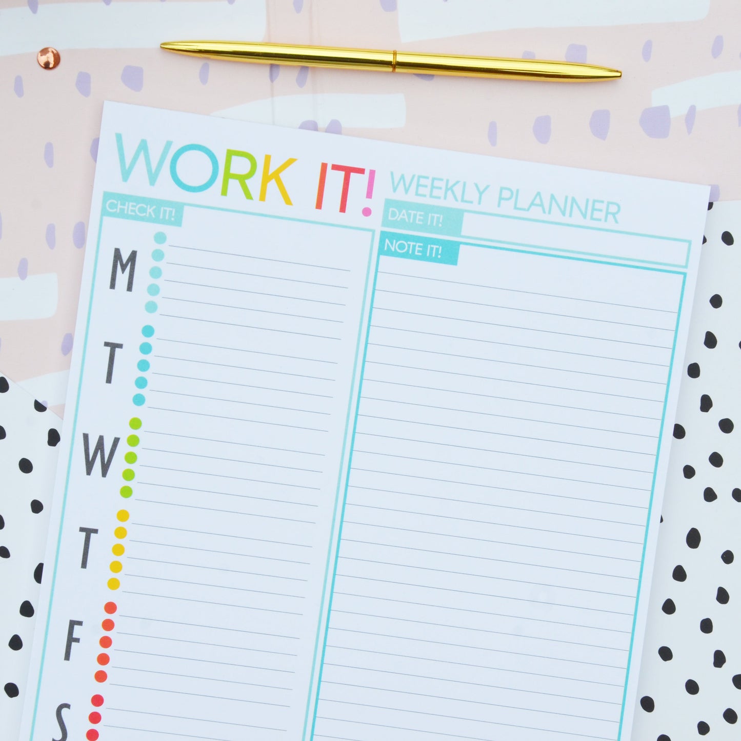 Work it! Weekly Planning Notepad