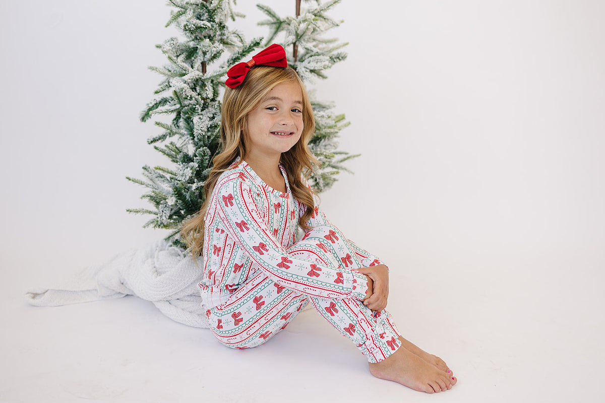 Bamboo Two Piece Set | Retro Candy Cane