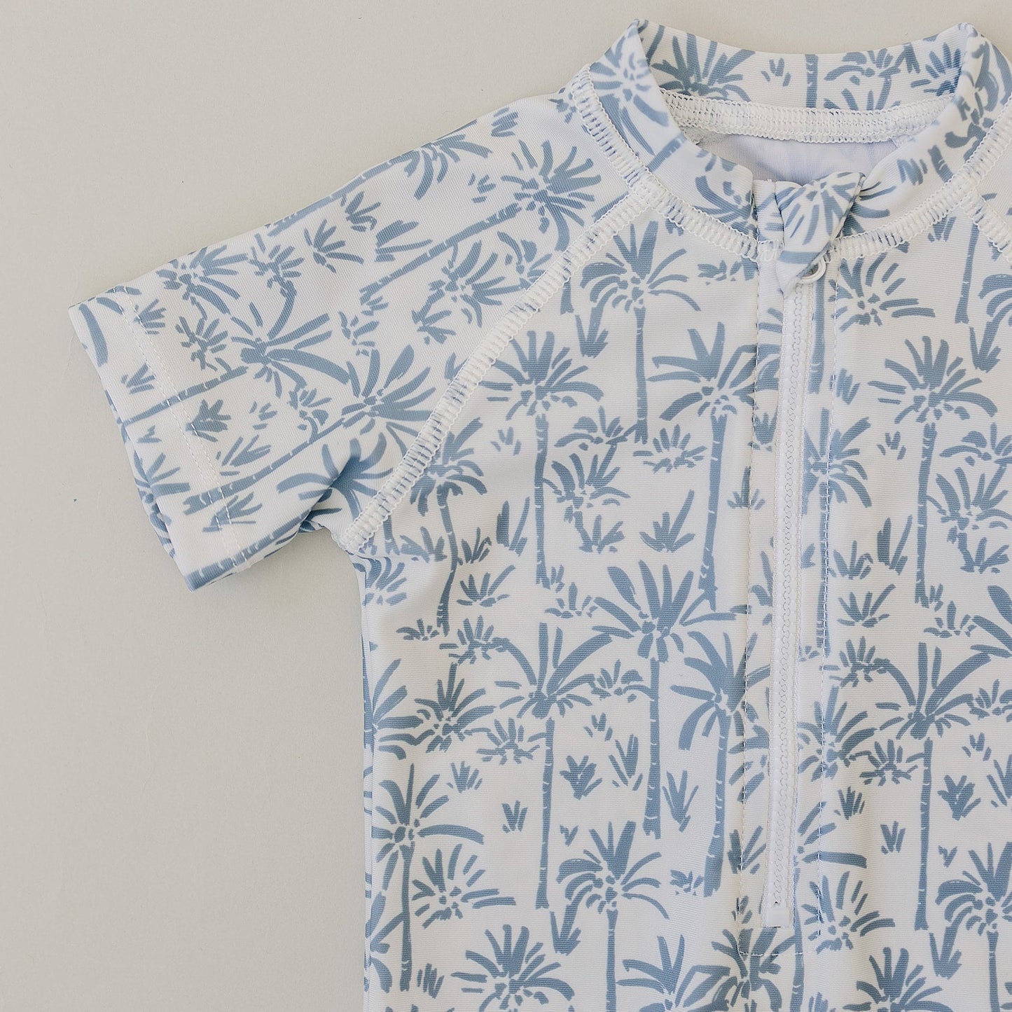Baby Boy Palm Tree Zipper Swimsuit
