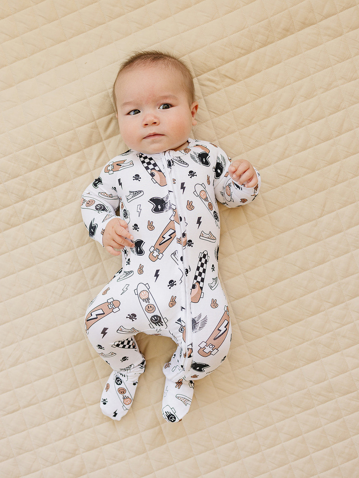 Bamboo Zip Romper | Sk8er