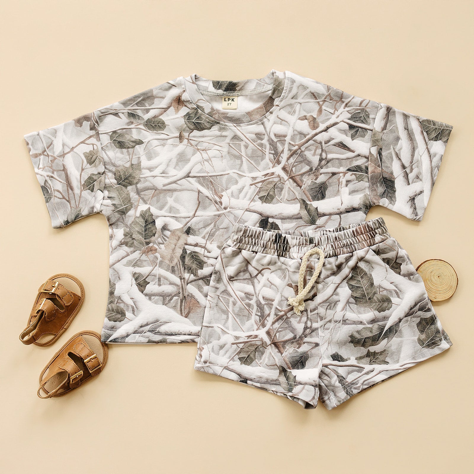 Camo Shorts Set