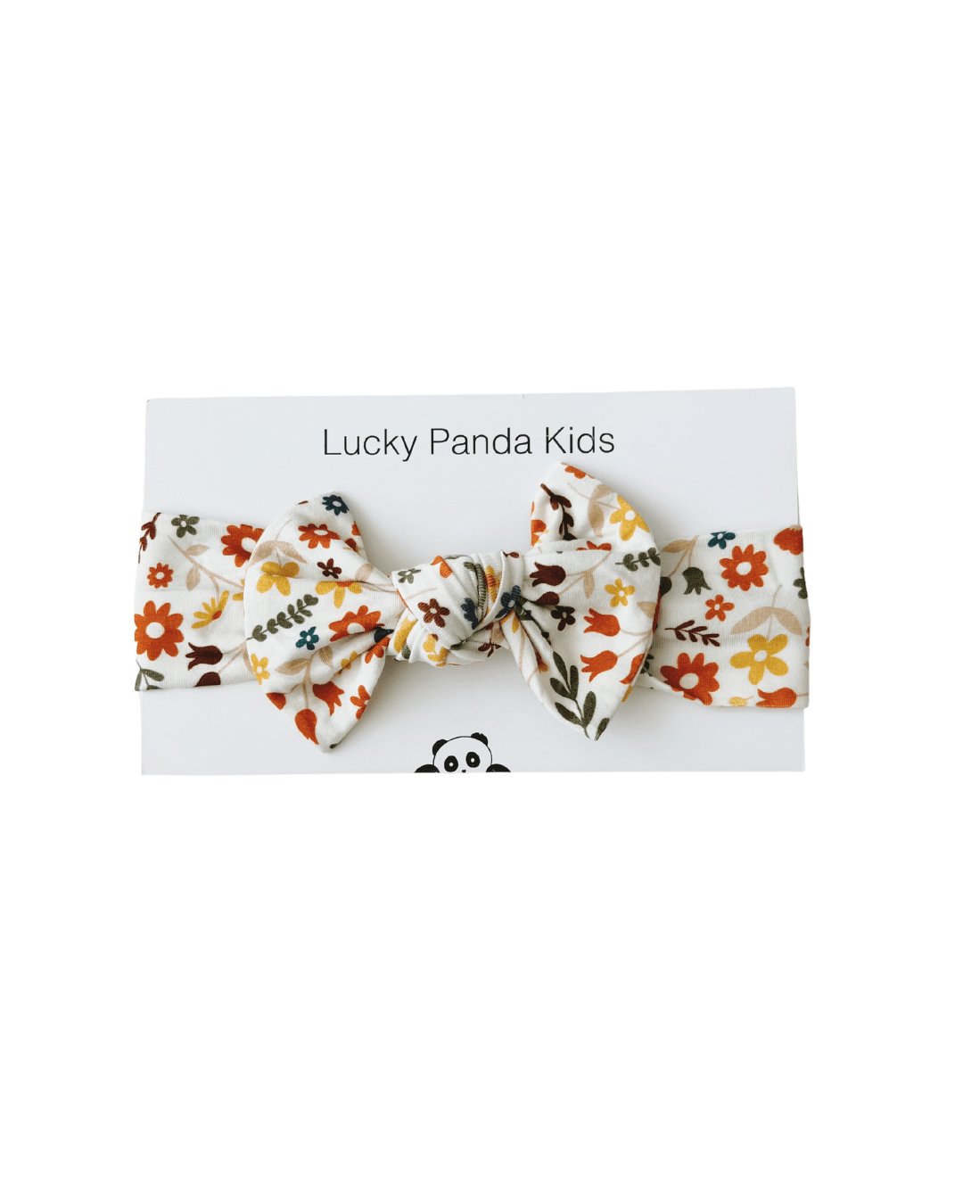 Baby Girl Fall Flowers Bamboo Headband - Blissfully Lavender BoutiqueLUCKY PANDA KIDS