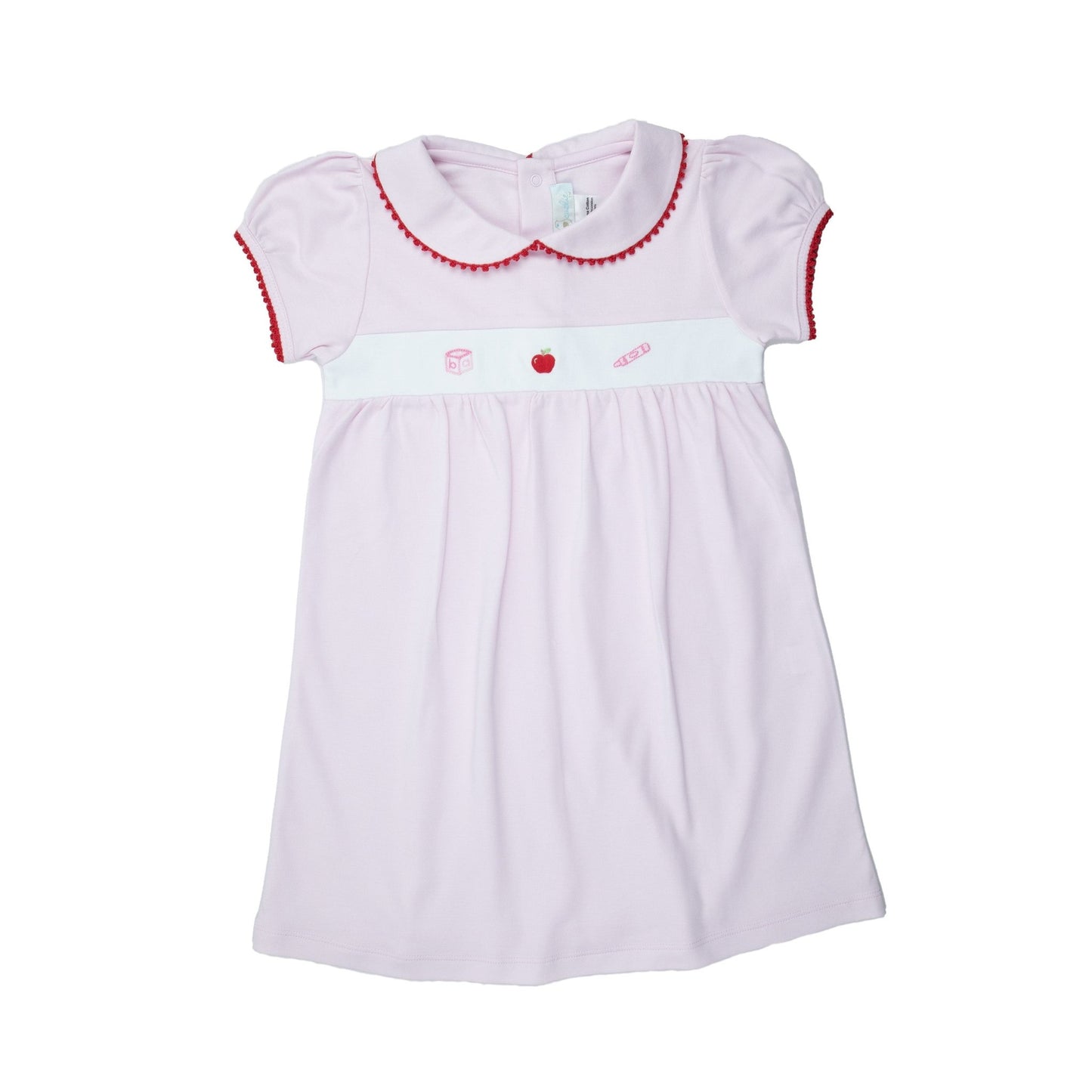 Baby Girl Pink School Days Pima Dress - Blissfully Lavender BoutiqueCuclie