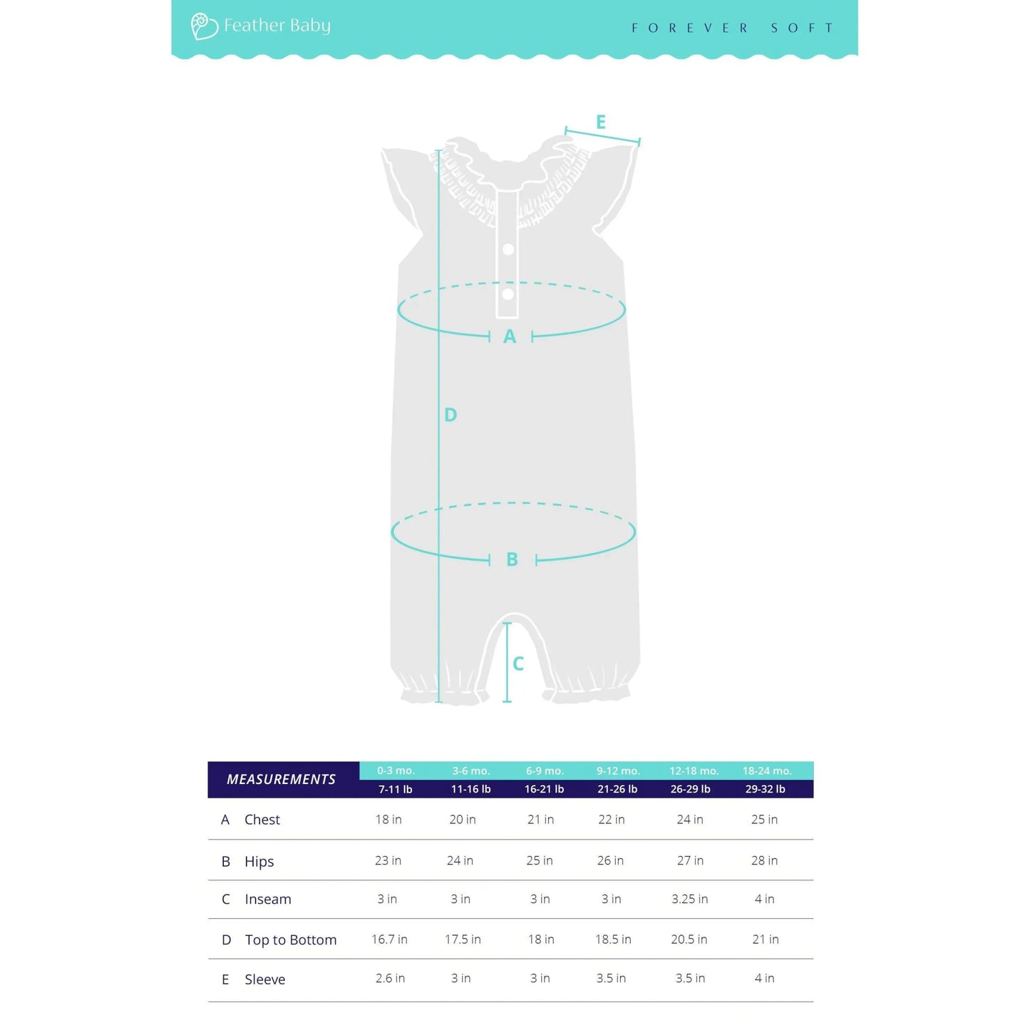 Baby Girl Seahorse Pima Cotton Angel Sleeve Romper - Blissfully Lavender BoutiqueFeather Baby