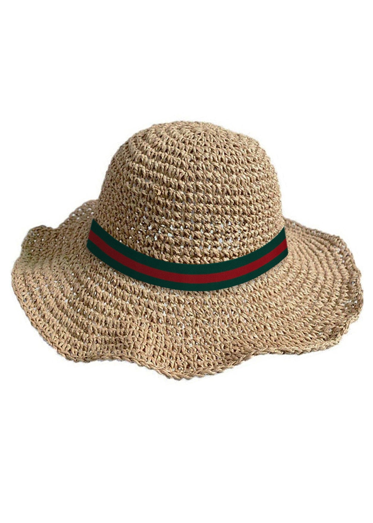 Stripe Straw Hat