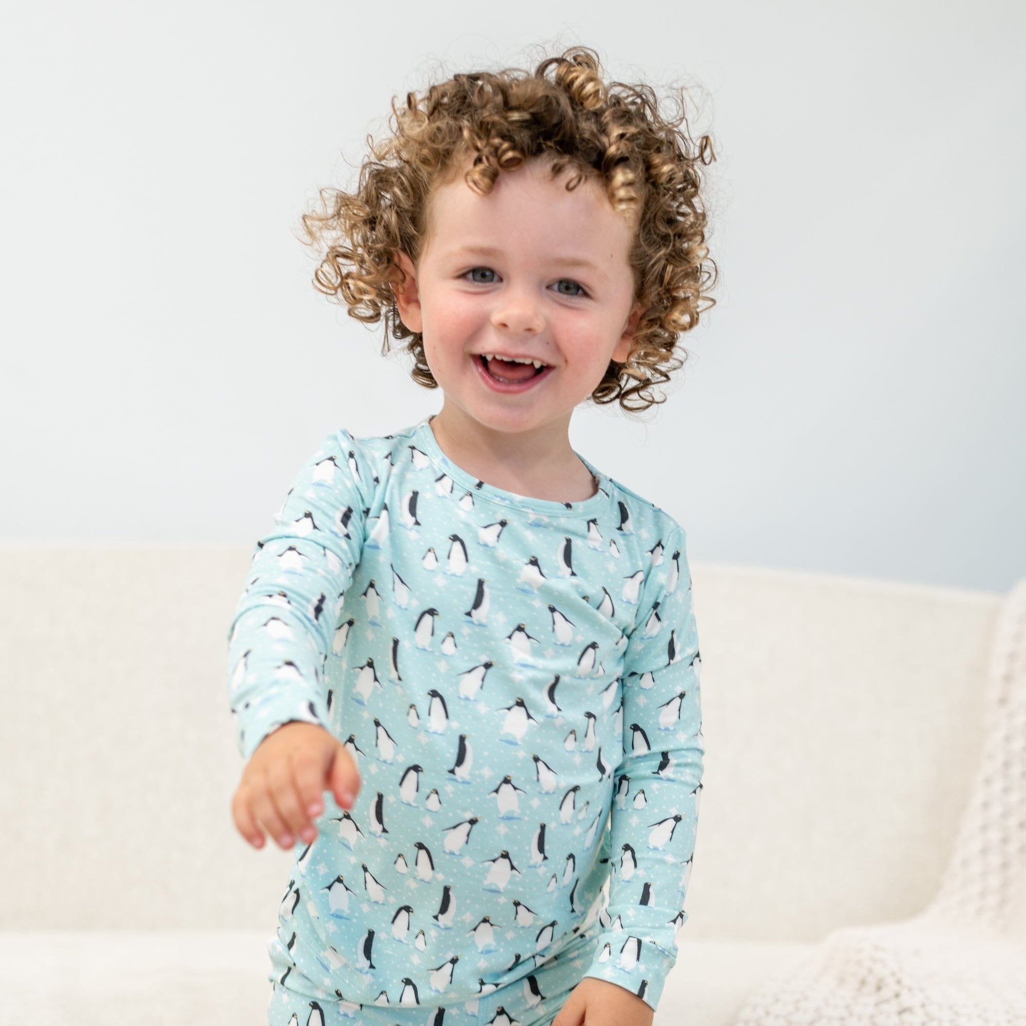 Boys Silly Penguins Pajama Set