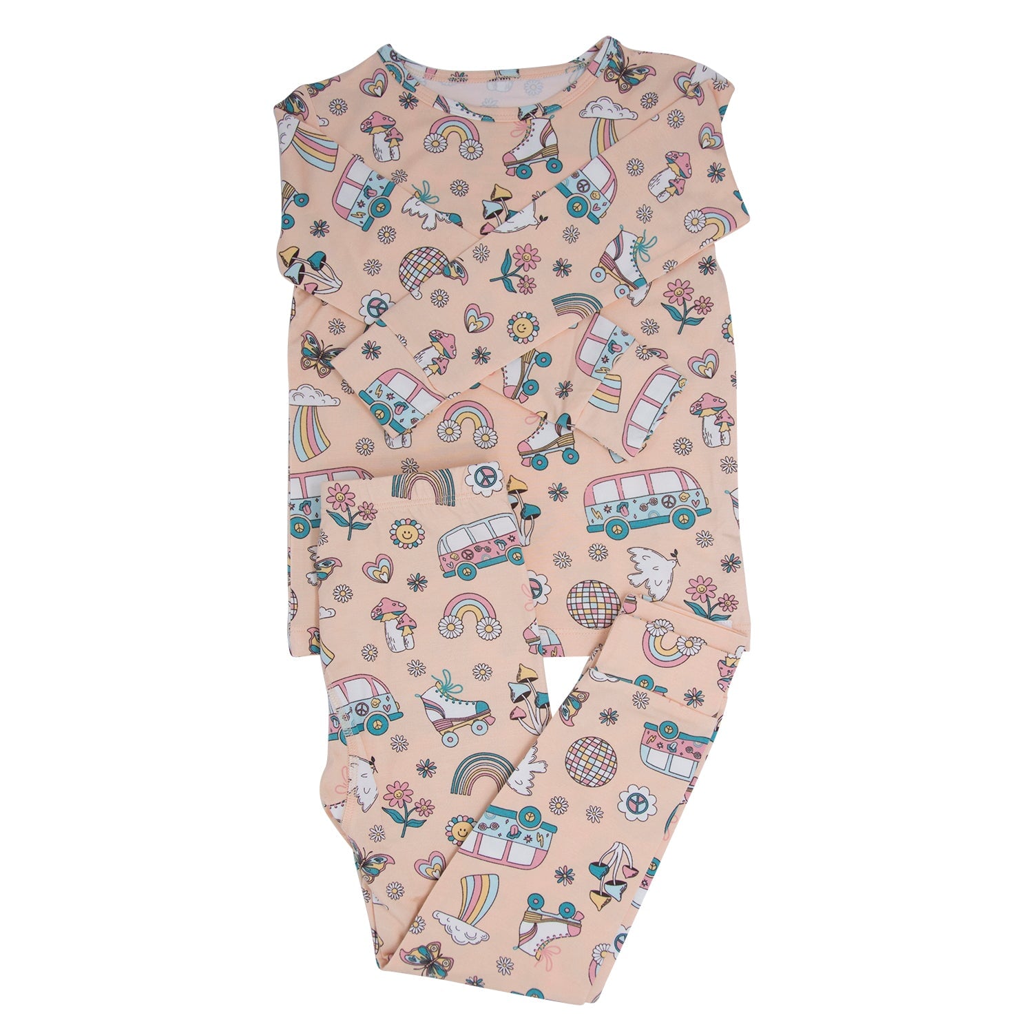 Girls Two-Piece Long Sleeve Pajama Set