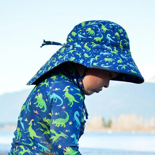 Boys Dinoland Aqua Dry Adventure Hat - Blissfully Lavender BoutiqueJan & Jul