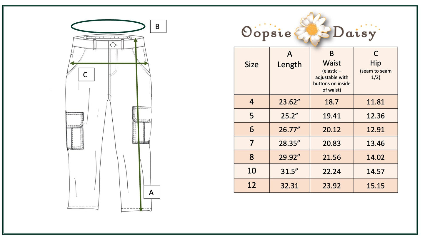 Faded Denim Cargo Pants