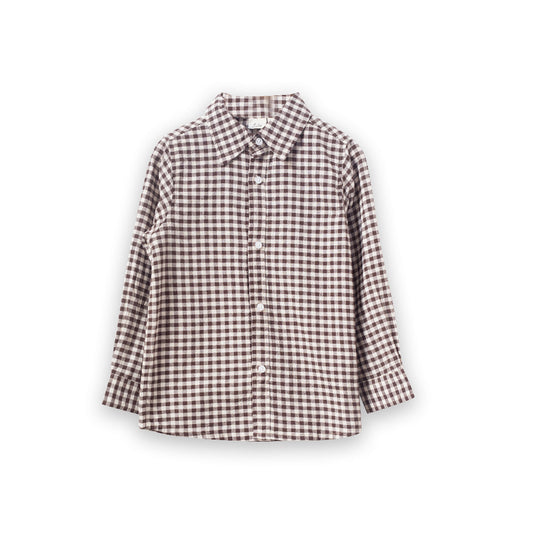 Boys Shirt | Walnut Check